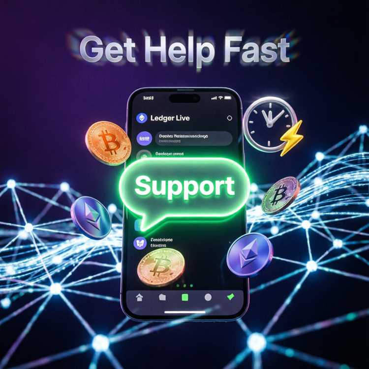 Ledger Live customer support help desk interface with live chat and FAQ options